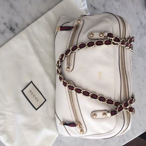 Gucci Capri Boston Bag in White